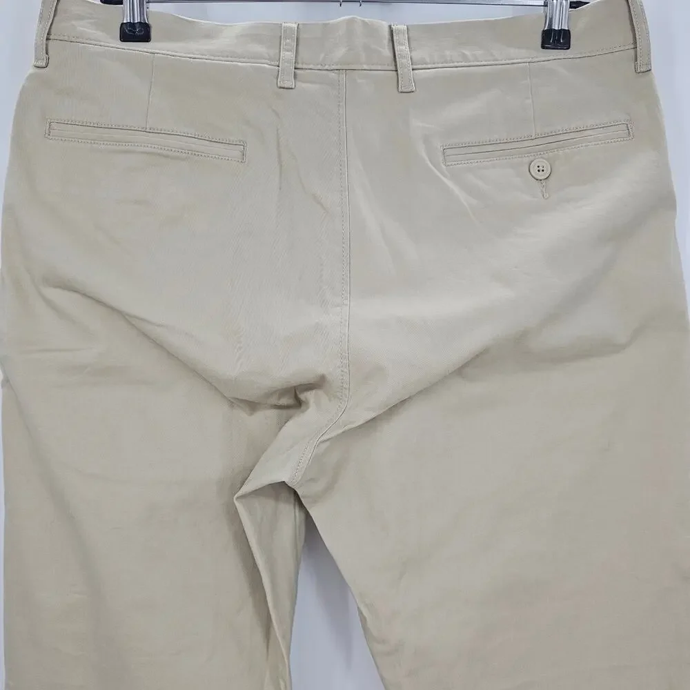 J. Crew Mens size 32/34 1040 Athletic Tapered Chino Dress Pants Tan AV209 NEW